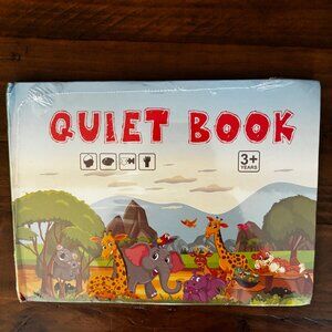 NEW QUIET BOOK-ABOUT ANIMALS FOR 3 YEAR OLDS. MONTESSORI ITEM